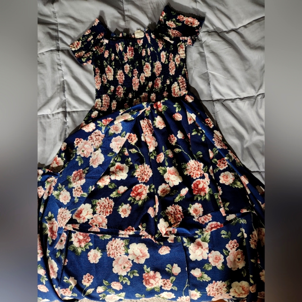High-low romper dress STRETCHY